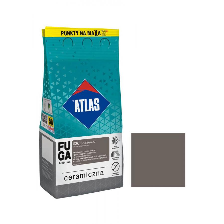 ATLAS 036 CERAMIC GROUT DARK GREY 5KG